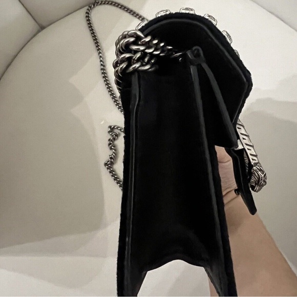 Dionysus crystal embellished velvet super mini bag - Picture 1 of 4